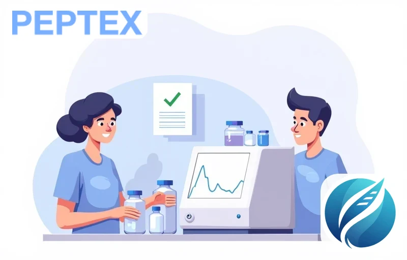 Laboratory testing equipment and peptide purity verification process