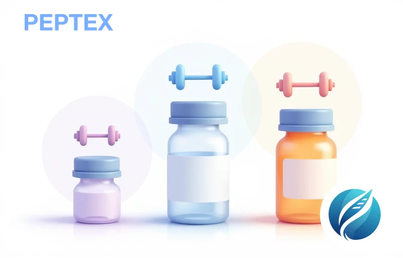 12-week muscle protocol chart comparing ipamorelin solo, CJC+ipamorelin stack, and tesamorelin options