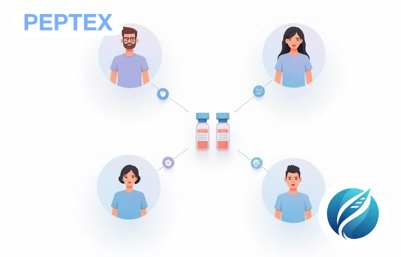 Four recovery pillars diagram showing tissue repair, sleep, GH release, and inflammation control peptides
