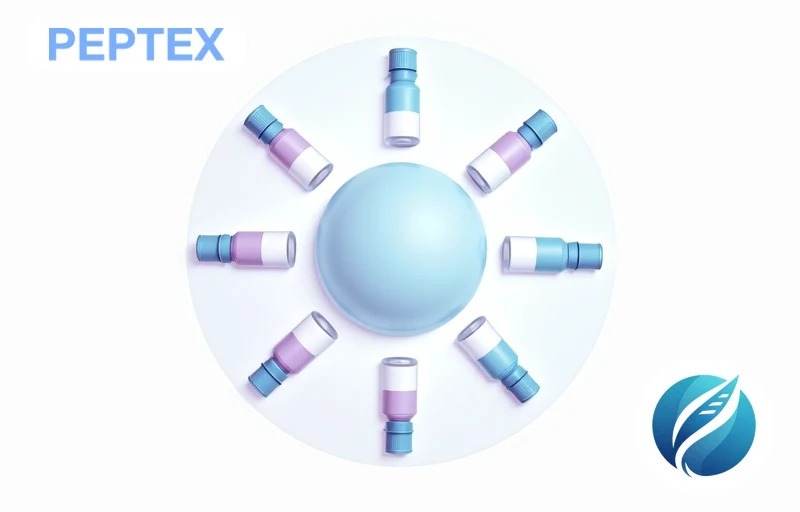 Weekly recovery peptide stack schedule showing BPC-157 daily and ipamorelin evenings across seven days