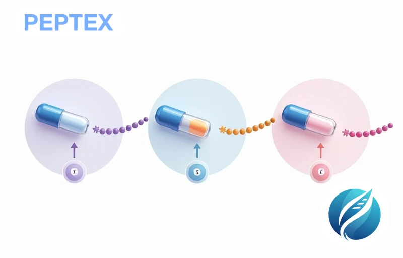 Three receptor diagram showing GLP-1 GIP and glucagon with tirzepatide and retatrutide binding sites